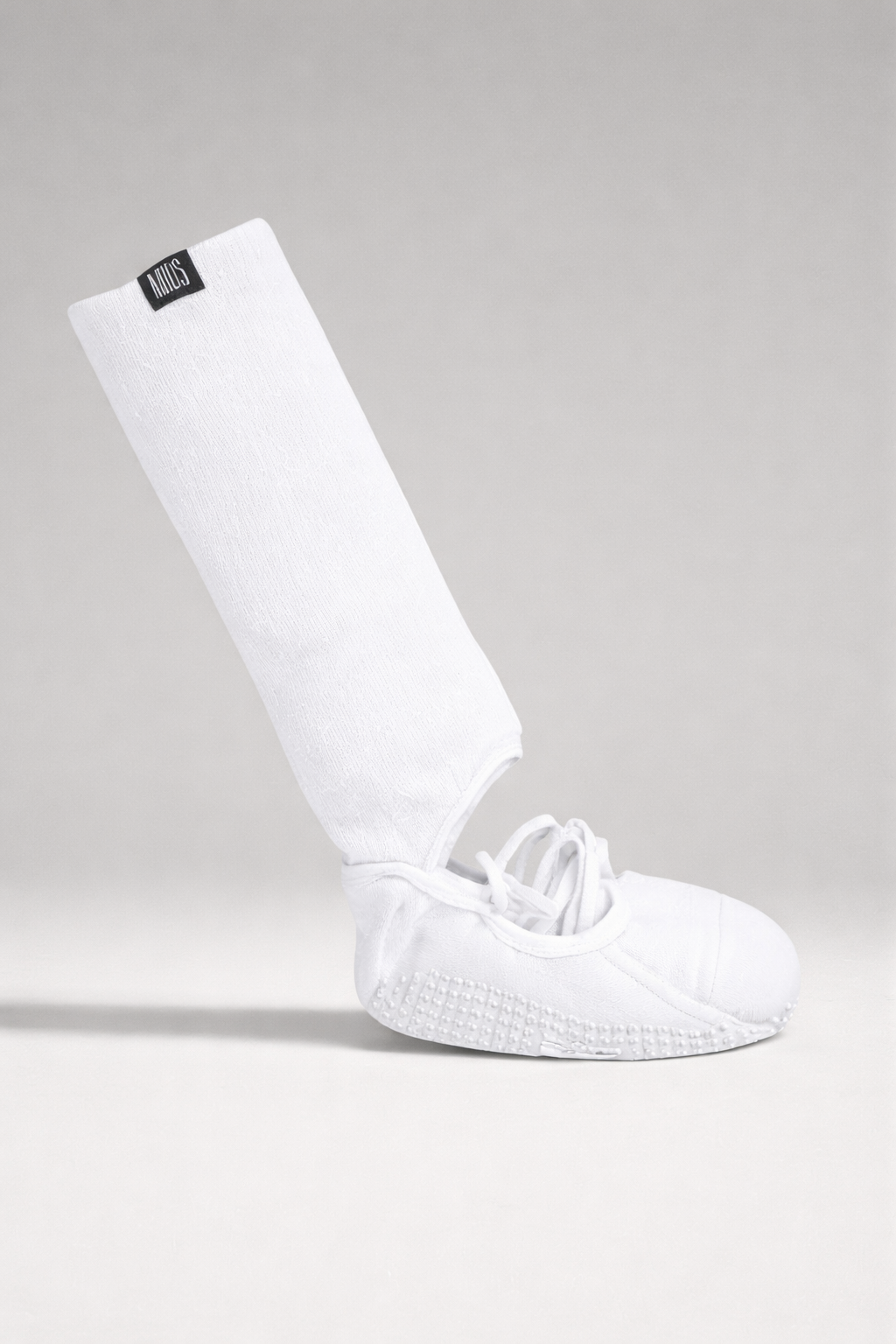 White Studio Grip Socks